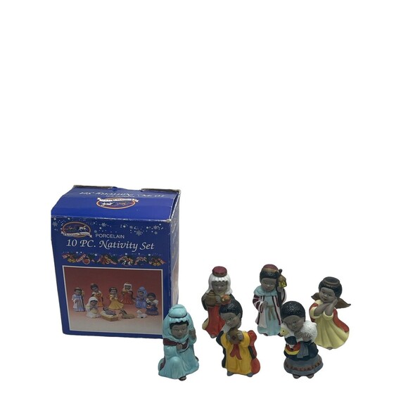 Nativity Christmas Avenue Porcelain 6 Not Complete - Picture 1 of 12